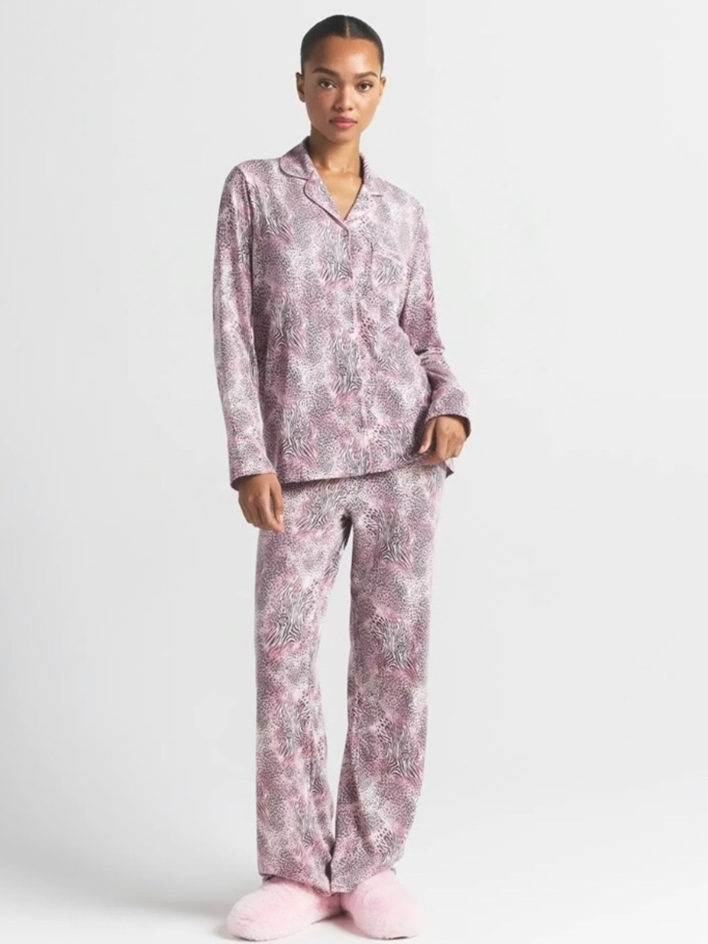 SKIMS Sleep Long Sleeve Button Up Set